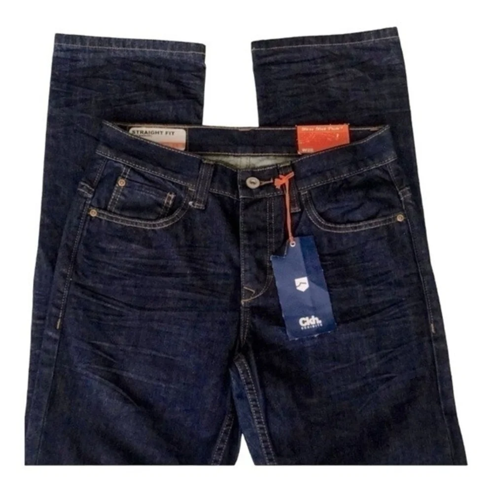 CLOCKHOUSE Dark Blue 100% Cotton Straight Fit Regular Waist Denim Jeans Sz 28x32